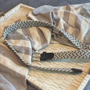 Anderson’s blue ivory and tan woven belt